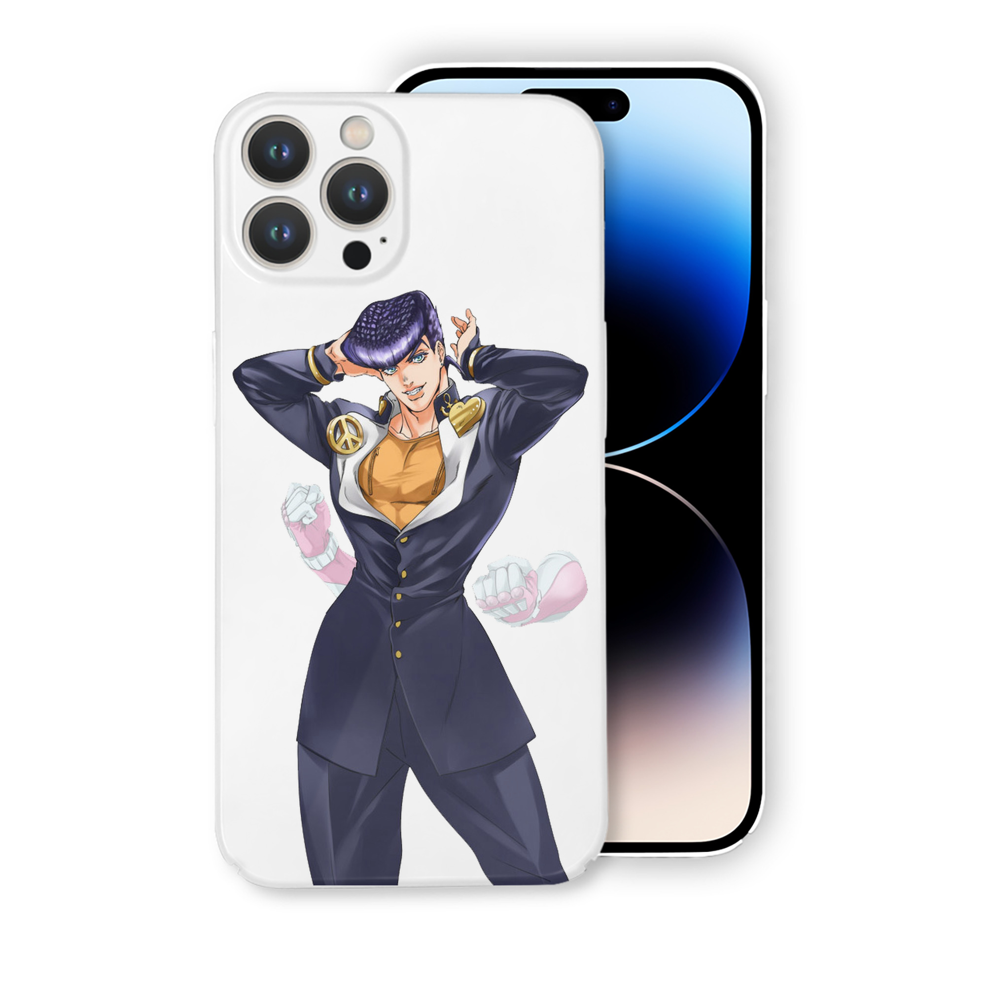 （画像用） ジョジョの奇妙な冒険 ひがしかた じょうすけ JoJo's Bizarre Adventure Higashikata Josuke 【iPhone 14シリーズ対応】ハードケース